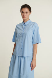 Basic Apparel Silje SS Shirt Frozen fjord