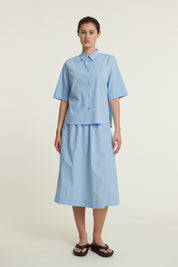 Basic Apparel Silje SS Shirt Frozen fjord