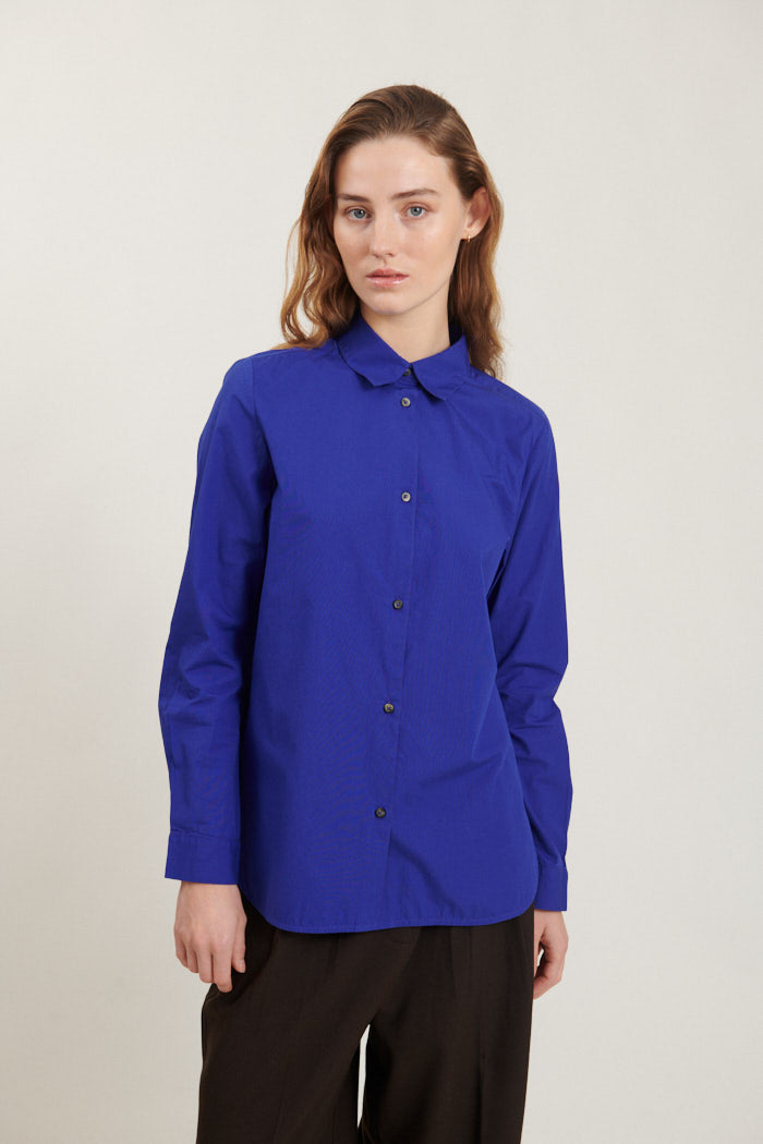 Basic Apparel Vilde Classic Shirt Clematis Blue