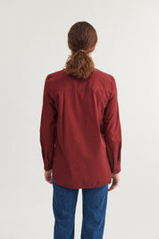 Basic Apparel Vilde Classic Shirt Bordeaux Truffle