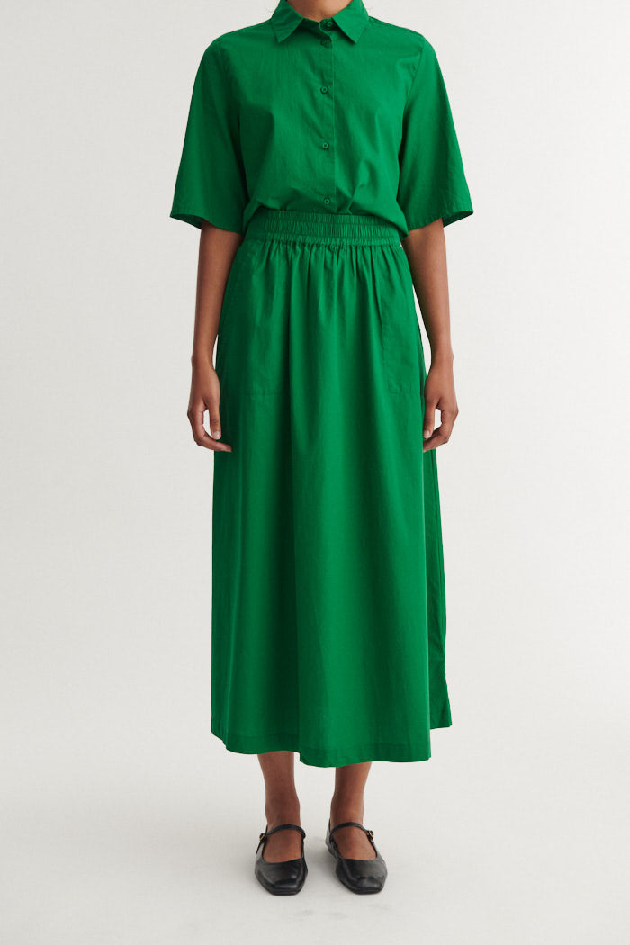 Basic Apparel -  Silje Long Skirt Nederdele - Abundant green