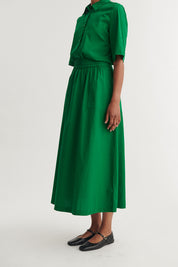Basic Apparel -  Silje Long Skirt Nederdele - Abundant green