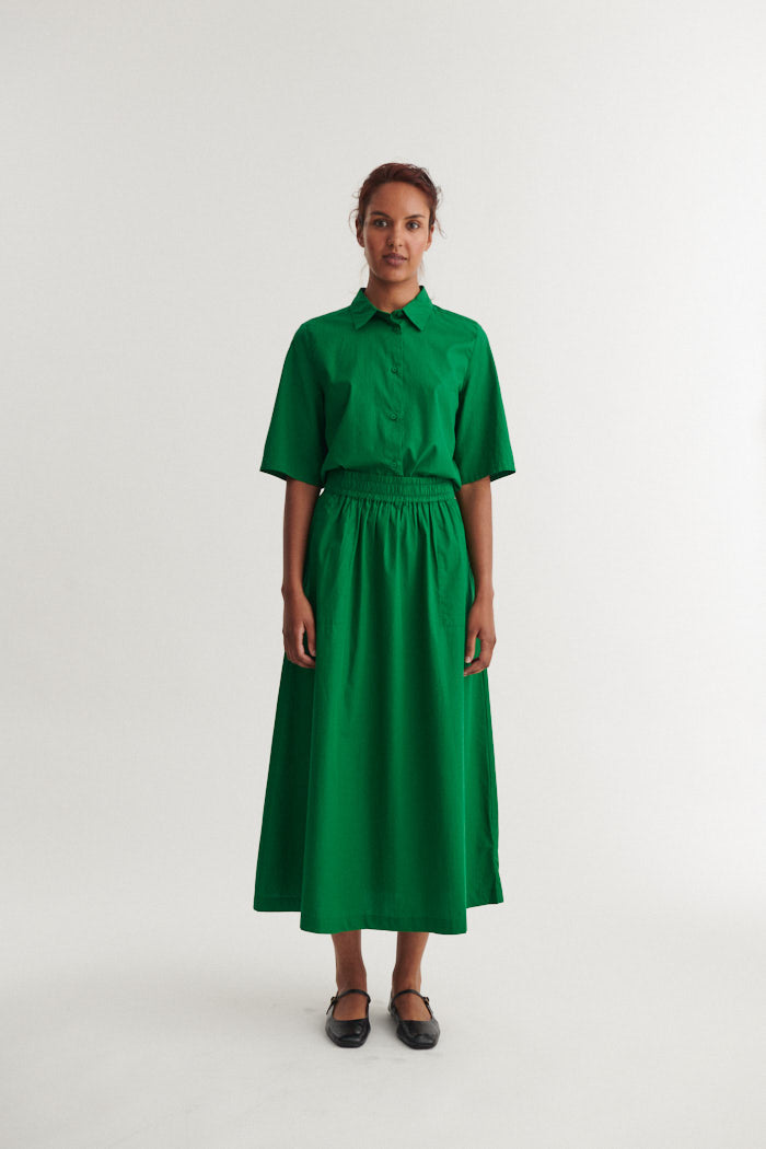Basic Apparel -  Silje Long Skirt Nederdele - Abundant green