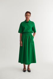 Basic Apparel -  Silje Long Skirt Nederdele - Abundant green