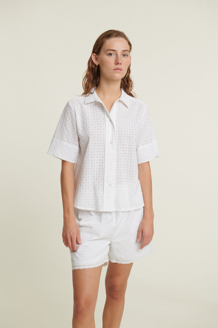 Basic Apparel Adie SS Shirt Bright White