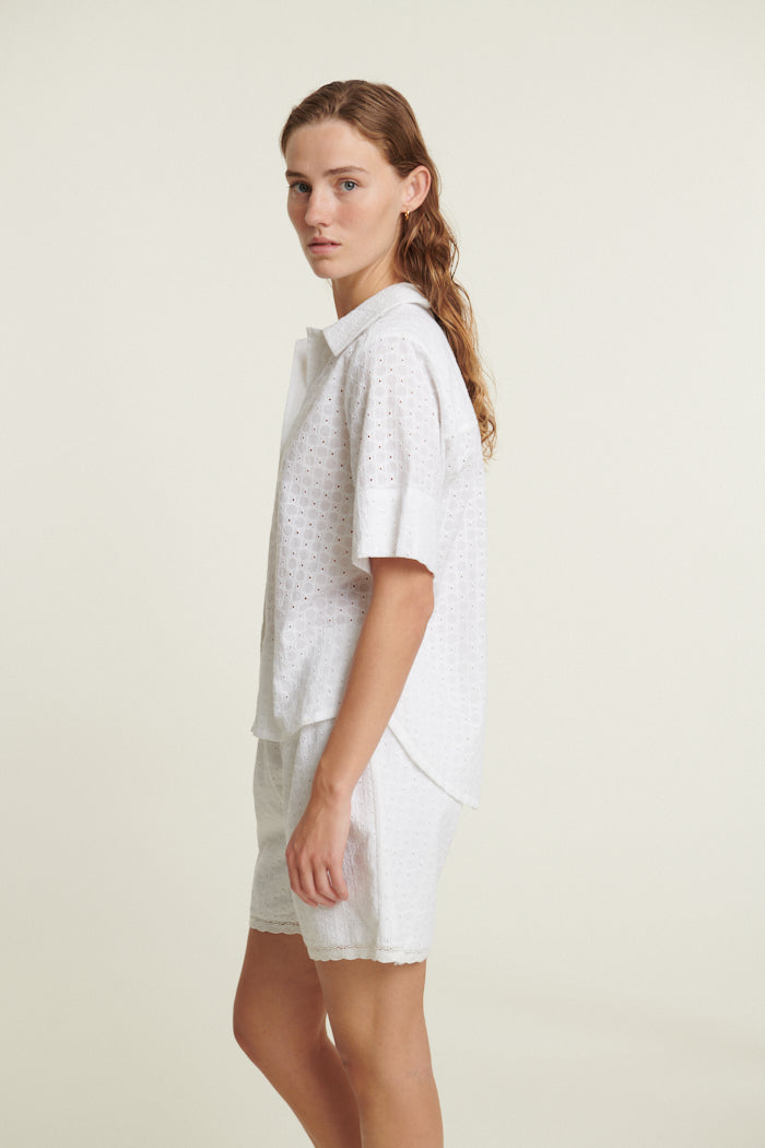 Basic Apparel Adie SS Shirt Bright White