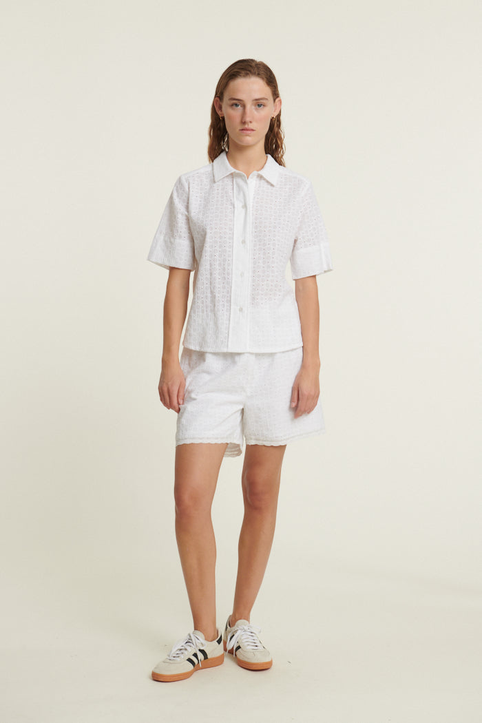 Basic Apparel Adie SS Shirt Bright White