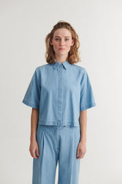 Basic Apparel Cody SS Shirt - Light Wash