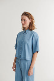 Basic Apparel Cody SS Shirt - Light Wash