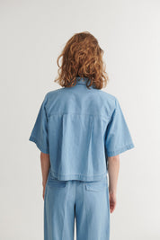 Basic Apparel Cody SS Shirt - Light Wash