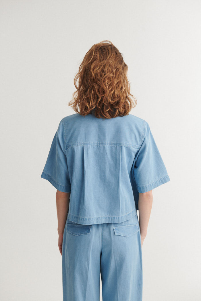 Basic Apparel Cody SS Shirt - Light Wash