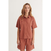 Basic Apparel  Lotus SS Shirt Cedar Wood