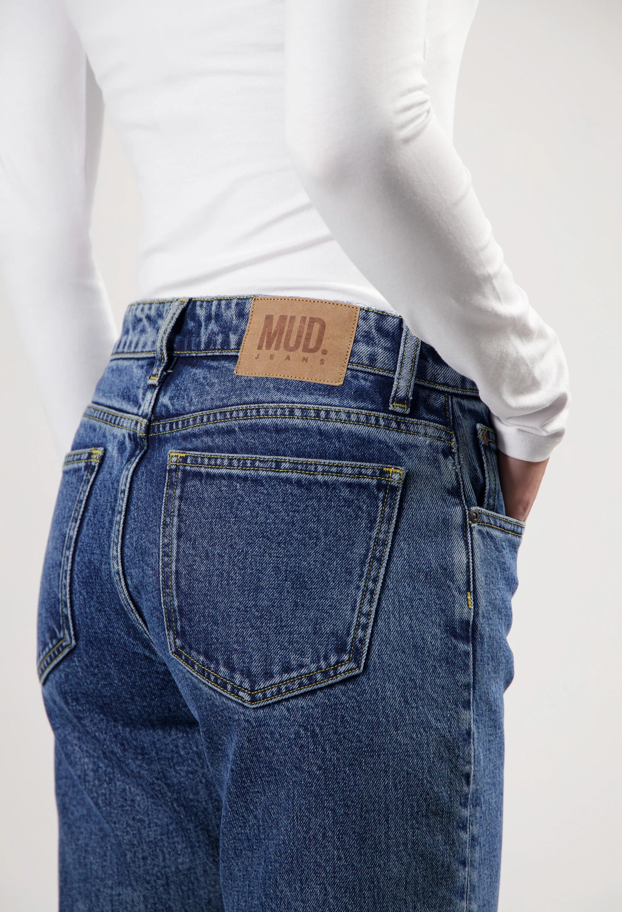 Mud Jeans - Carry Mid Straight - Stone Vintage