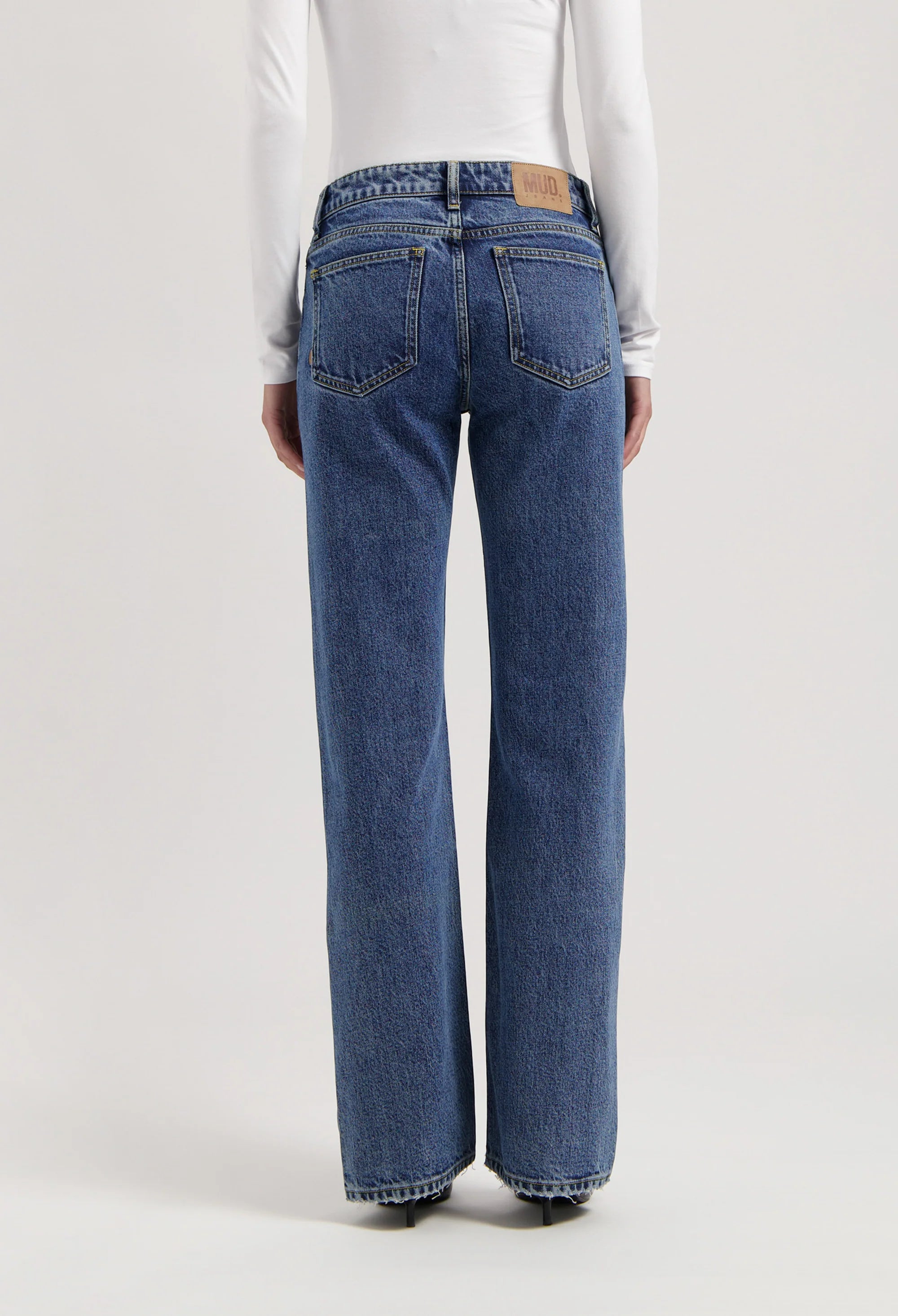 Mud Jeans - Carry Mid Straight - Stone Vintage