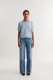 Basic Apparel - Cashi Granddad Pullover - Dutch canal / birch