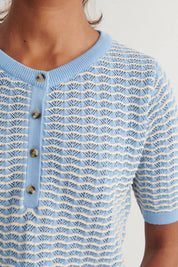 Basic Apparel - Cashi Granddad Pullover - Dutch canal / birch