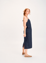 by basics - Strap dress long - Midnight blue