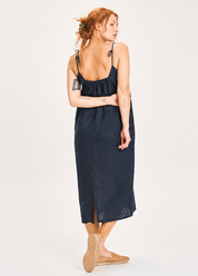 by basics - Strap dress long - Midnight blue