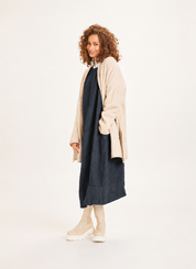 By Basics - Dress Long W/ Cuttings - Midnight Blue