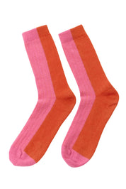 Suite13Lab - Bicolor Wool Socks - Pink