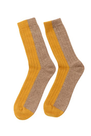 Suite13Lab - Bicolor Wool Socks - Mustard