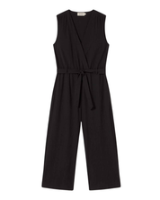 Thinking Mu - Winona Jumpsuit - Black Seersucker