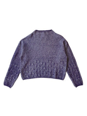 Maska - Telma Bicolour Lambswool Sweater - Violet Magenta