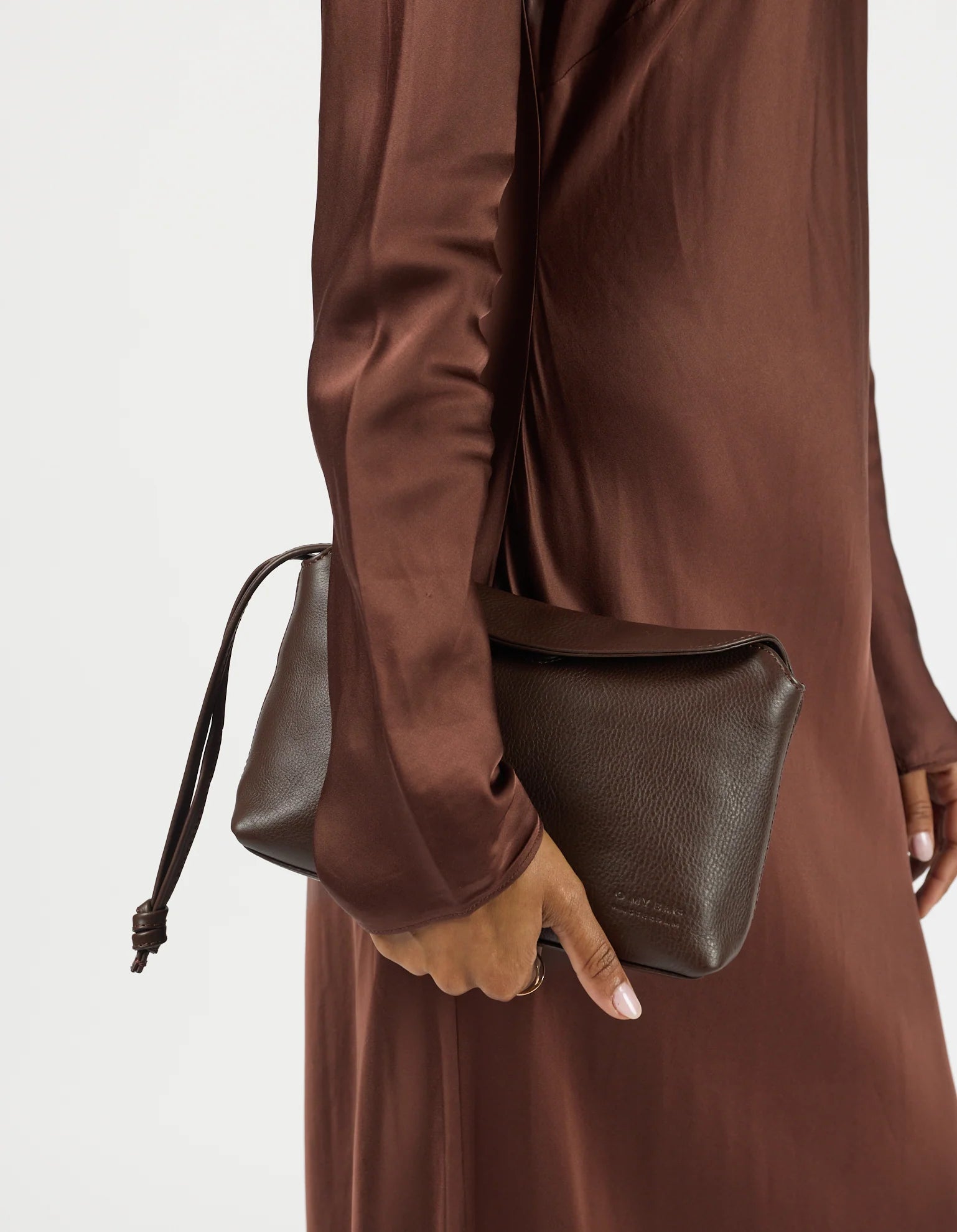 O MY BAG Sienna Mini Soft Grain Leather - Chocolate