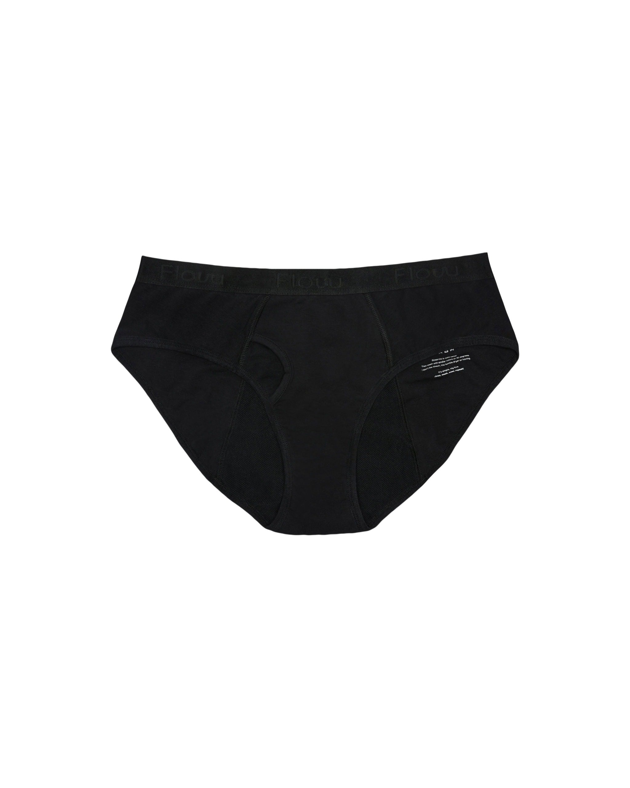 Flow 2 - Menstruationstrusser - Regular Waist - Moderate Flow - Black