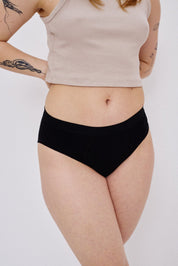 Flow 2 - Menstruationstrusser - Regular Waist - Moderate Flow - Black