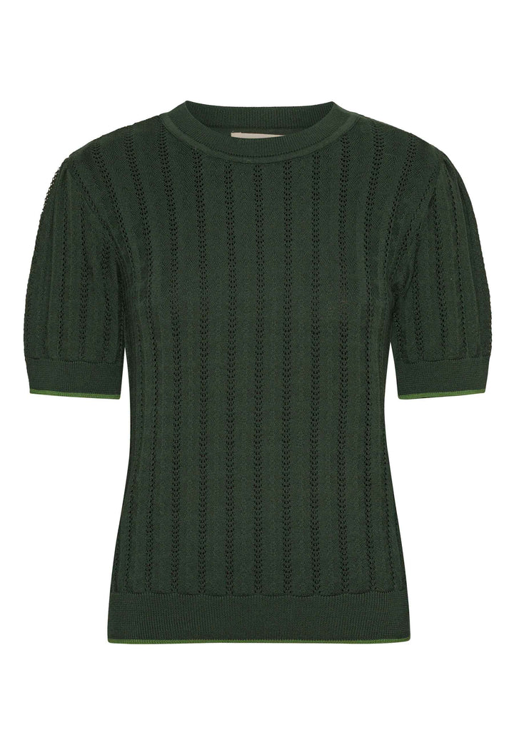 Grobund - Almine Knit Tee - Dark green