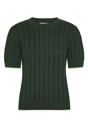 Grobund - Almine Knit Tee - Dark green