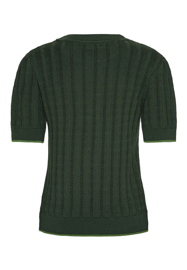 Grobund - Almine Knit Tee - Dark green