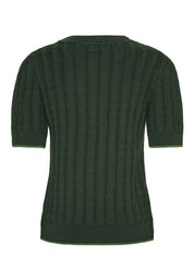 Grobund - Almine Knit Tee - Dark green