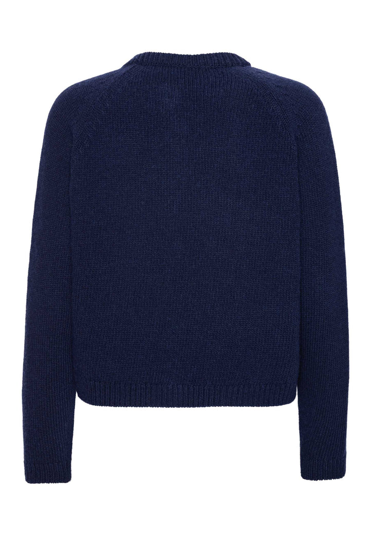 Grobund - Nanna Sweater - Mørkeblå Melange