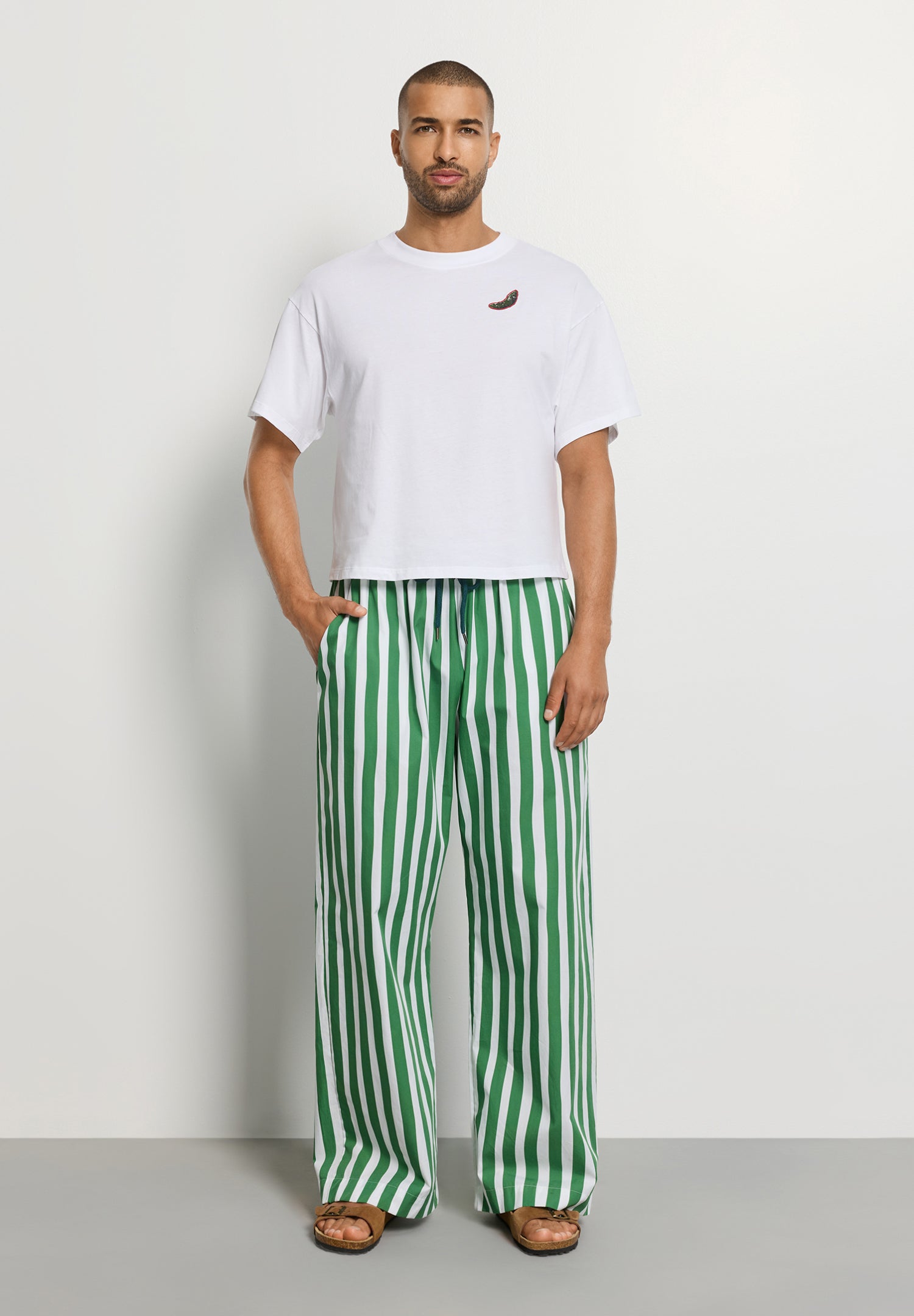 Hanro Charlotte Adam Long Pants Souvenir Stripes