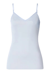 Hanro - Cotton Seamless Spaghetti Top (1601) - Dove Blue