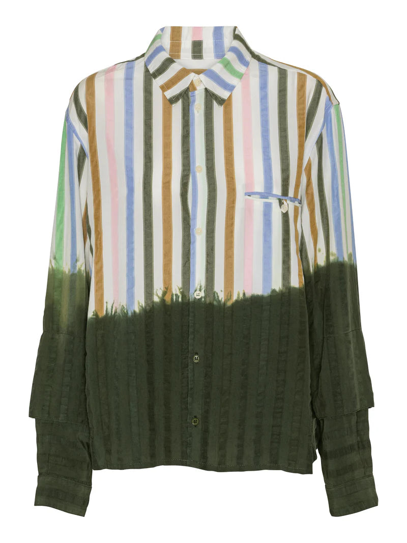 Henrik Vibskov - Blousse Shirt - DipDye Stripes