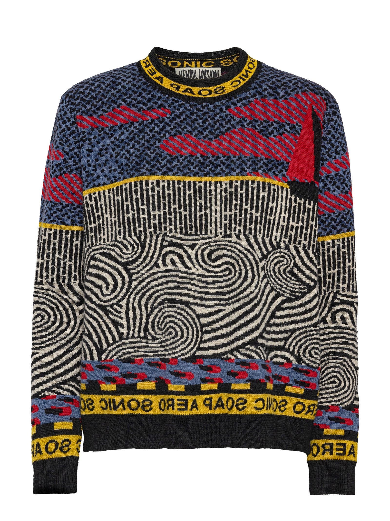 Henrik Vibskov Sail Knit Sweat - Stormy Sea
