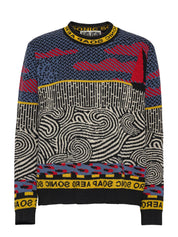 Henrik Vibskov Sail Knit Sweat - Stormy Sea