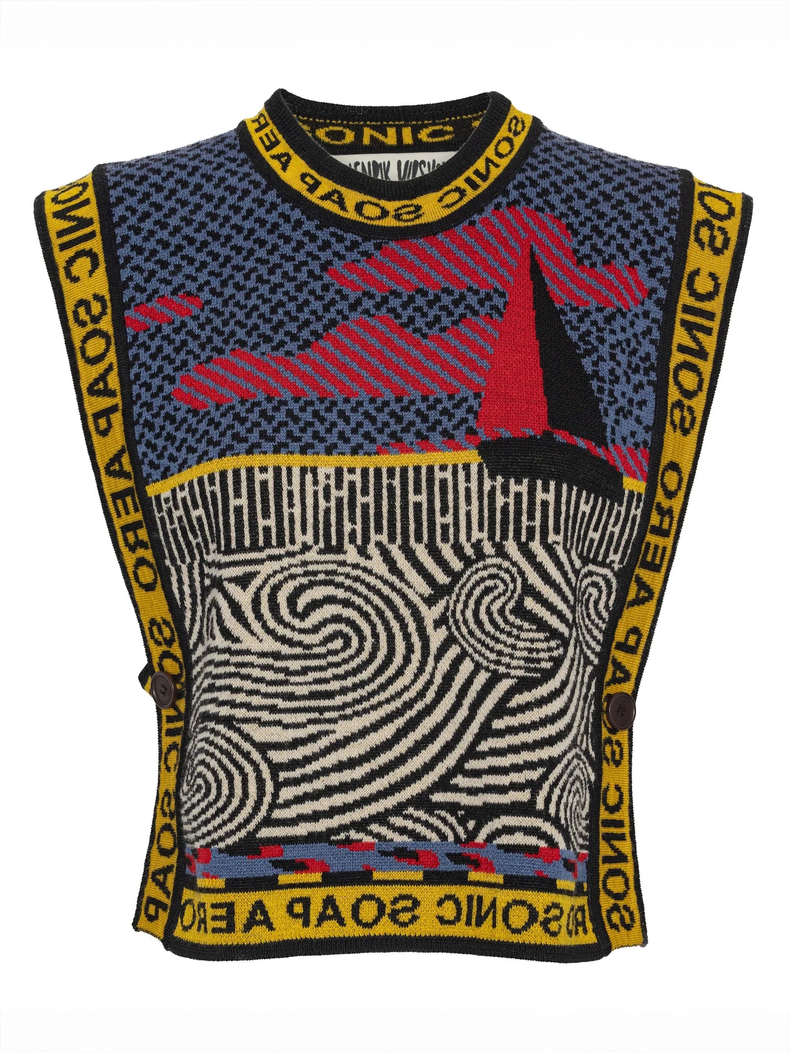 Henrik Vibskov Sail Knit Vest - Stormy Sea