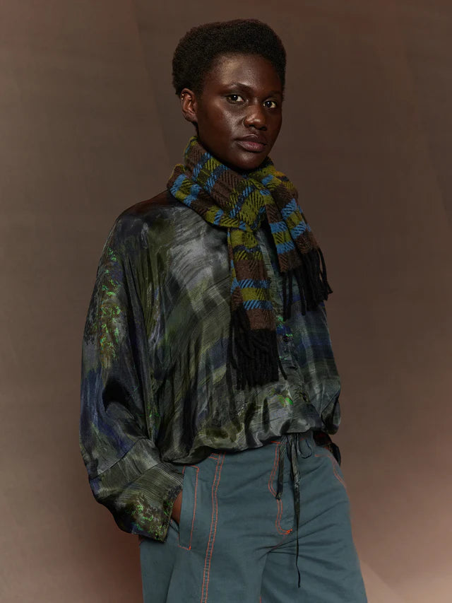 Henrik Vibskov - Alpinin Scarf - Alpini Blue