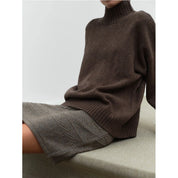 Schulz by Crowd - Nona Knit Skirt - Grey/Brown Melange