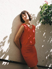 Junglefolk Janet Knit Skirt Poppy Red
