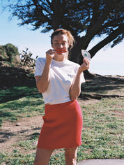 Junglefolk Janet Knit Skirt Poppy Red