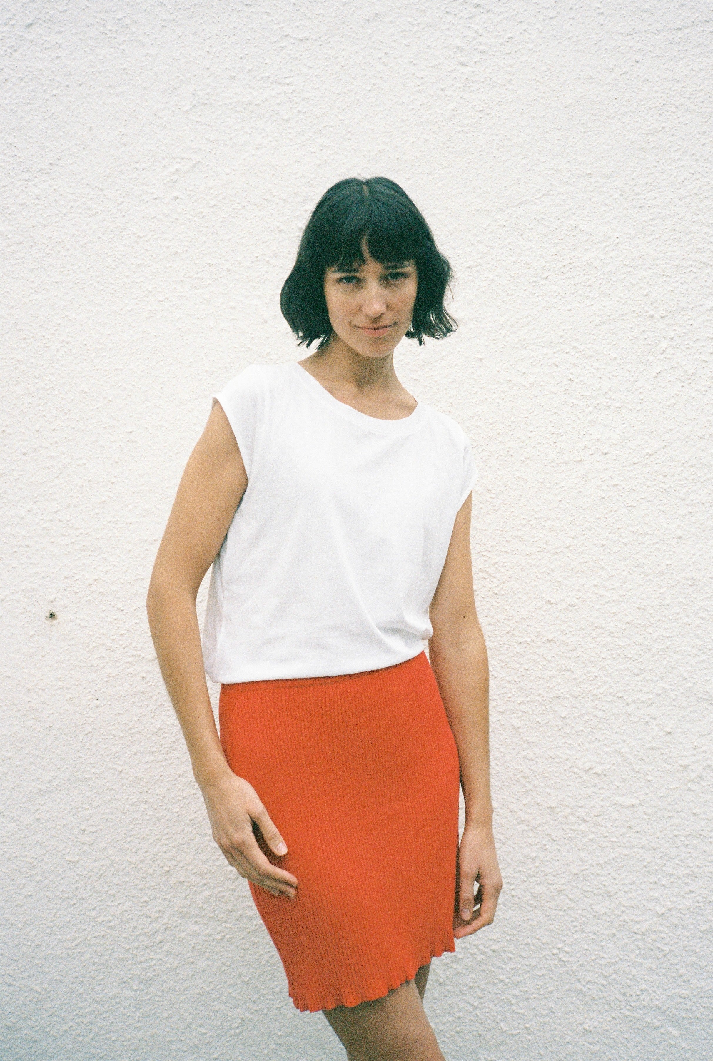 Junglefolk Janet Knit Skirt Poppy Red