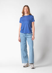 Klitmøller Collective Rikke linen tee Surf Blue