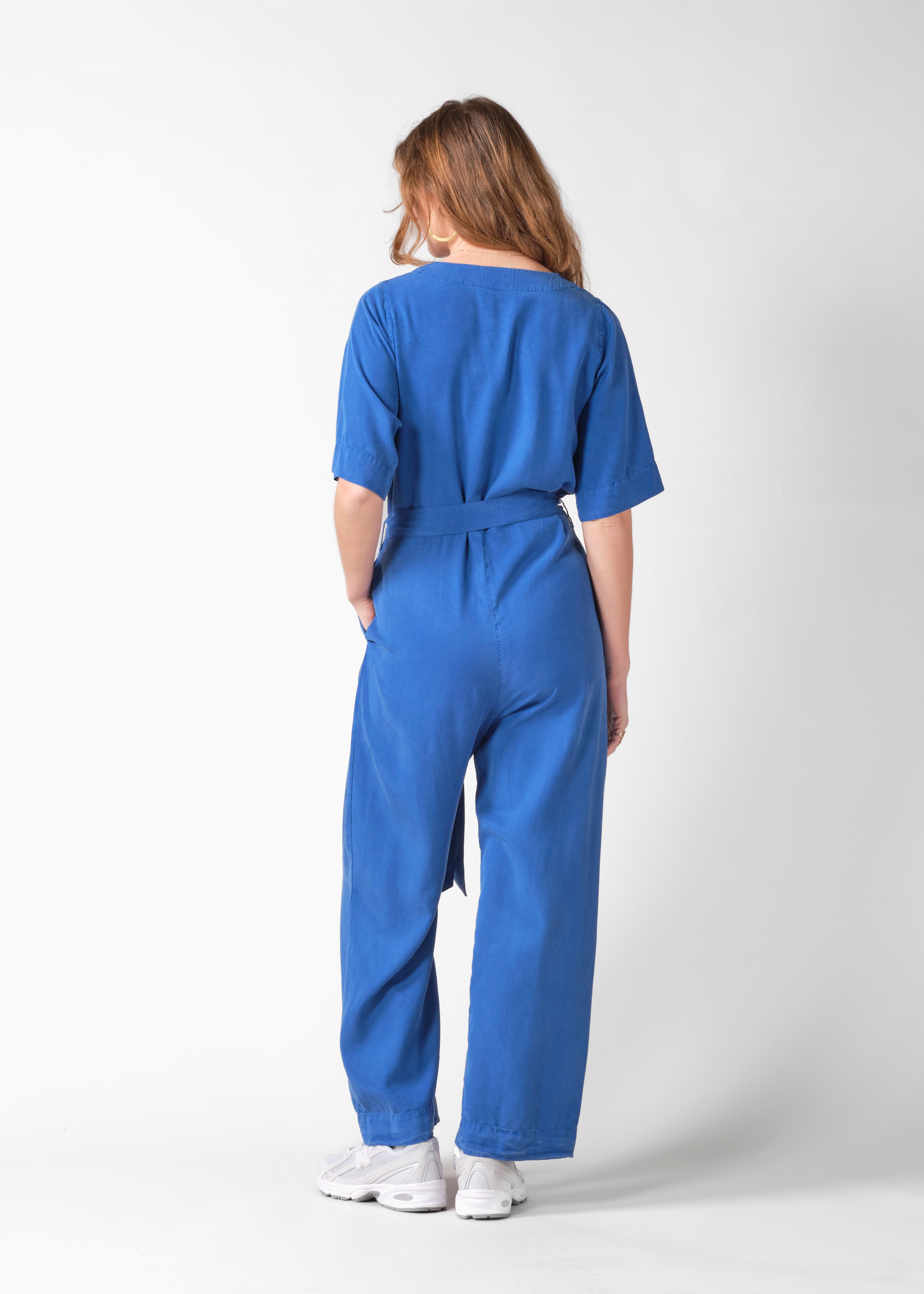 Klitmøller Collective Marna jumpsuit Surf blue