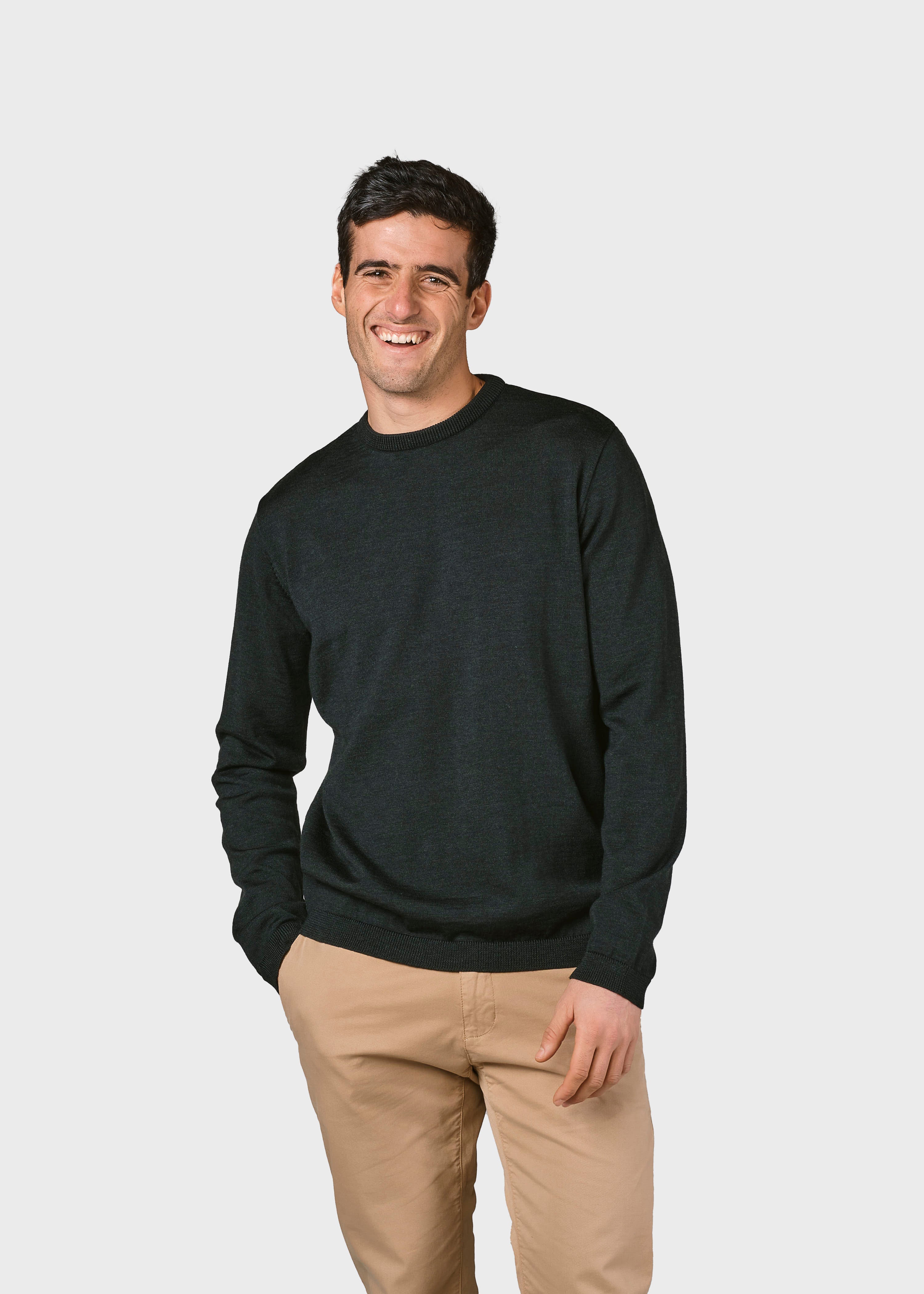 Klitmøller Collevtive Mens basic merino knit