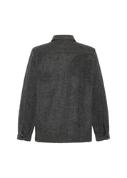 Klitmøller - Hans Herringbone Overshirt - Anthracite/Black